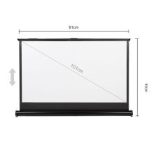 MACLEAN PORTABLE PROJECTION SCREEN, COMPACT, DESKTOP, 40", 16:9, MC-962