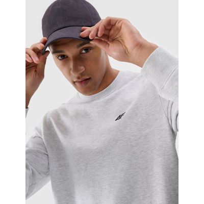 3. Men's sweatshirt without zipper, without hood, 4F 4FWMM00TSWSM1767-27M