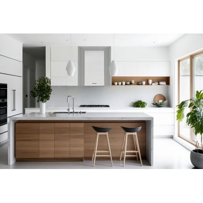 2. WK-12 CARMEN HOOD MATT WHITE T800 - LINEAR LED