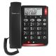 7. amplicomms Bigtel 48 Plus Analog Phone Caller Name and ID Dark Gray