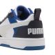 9. Puma Rebound V6 Lo Mid kids' shoes white and blue 393833 28
