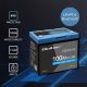 2. Qoltec LiFePO4 53714 Lithium Iron Phosphate Battery | 12.8V | 100Ah | 1280Wh | Bluetooth | BMS