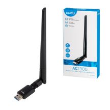 CUDY WU1400 AC1300 USB 3.0 Network Card 5dbi External Antenna