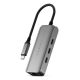 6. Satechi 4-In-1 USB-C Hub - hub for USB-C mobile devices (3x USB-C 3.2 gen2 10Gbps, 2.5 Gigabit Ethernet) (space gray)