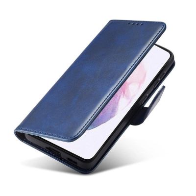 3. Magnet Case Elegant Case Cover Flip Cover Samsung Galaxy S22 + (S22 Plus) Blue