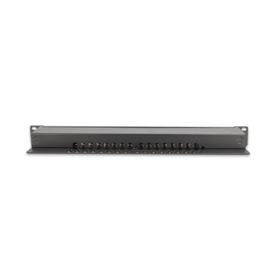 5. Digitus Patch Panel 19'' 16x RJ45, LSA level, cat.6, shielded, 1U, black, cable guide
