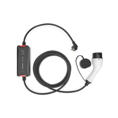 4. EV charger with adjustable charging power 1.8-3.7 kW, with bag, 5 m, 230 V, Type F 7/4 to Type 2