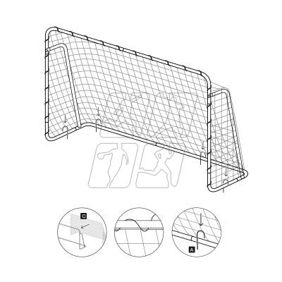 7. Meteor football goal 215x150x90 cm 16924