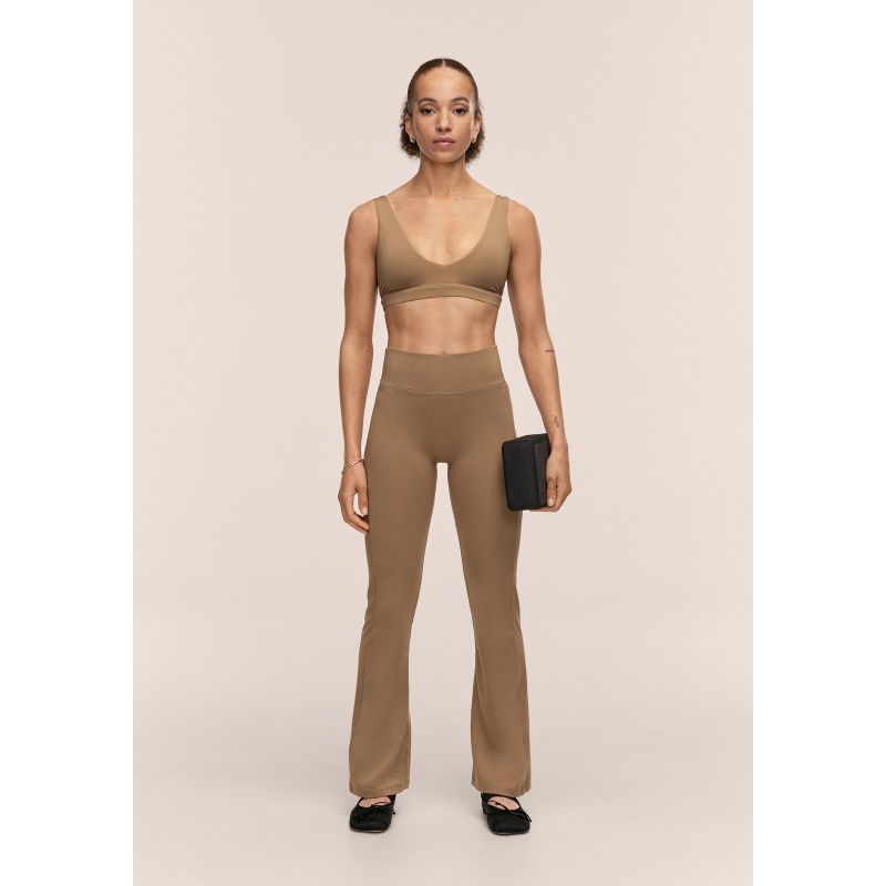 3. CASALL Soft Touch Flared Pants women's pants color green