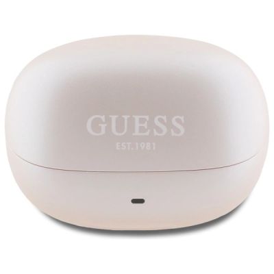 2. Guess Bluetooth Headphones GUTWST88MCTGP TWS + Docking Station Pink Capsule Printed Logo
