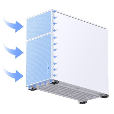 4. Jonsbo D41 Mesh white computer case