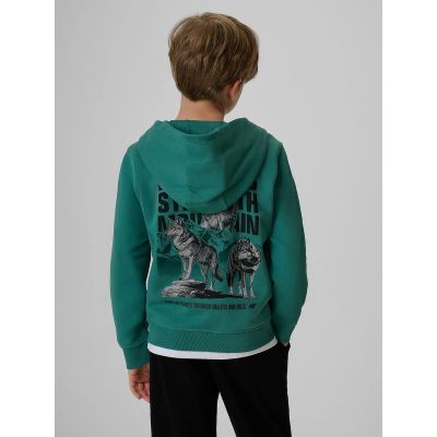 2. Boy's regular hooded sweatshirt 4F 4FJKAW26TSWSM3153-46S