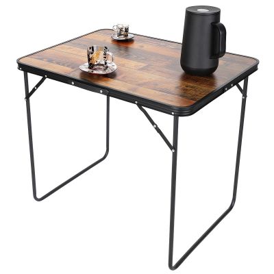 9. FOLDABLE CAMPING TABLE 80X60X70CM WOOD