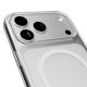 4. Puro Lite Mag TPU+PC Case Compatible with MagSafe for iPhone 17 Pro - Transparent with White Ring