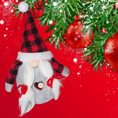 15. DECORATIVE SANTA CLAUS WITH GIFT BAG 20CM GIRL