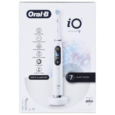 18. Braun Oral-B iO Series 9 White Electric Toothbrush