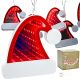 LAMPS WIRES GARLAND LED SANTA CLAUS HATS USB