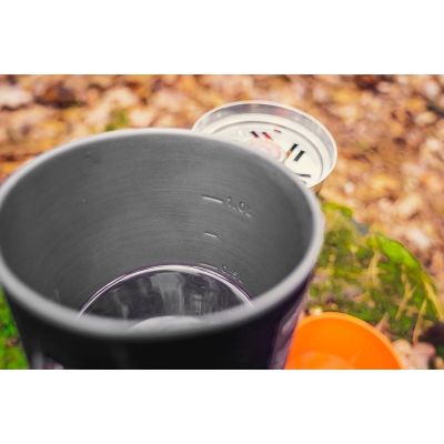 6. Camping stove pot + burner