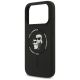 6. Karl Lagerfeld Silicone Karl&Choupette Ring MagSafe Case for iPhone 18 Pro Max / iPhone 17 Pro Max - Black