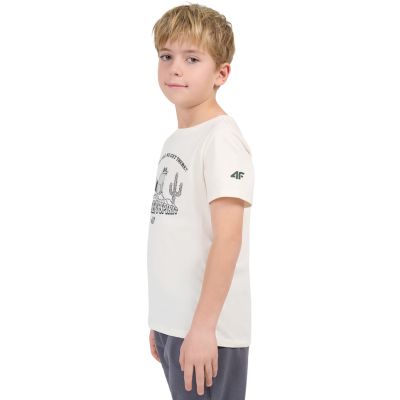 4. Boy's T-shirt 4F M2815 off-white 4FJWSS26TTSHM2815 11S
