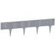 2. GARDEN PALISADE LAWN EDGE BORDER WICKER 390CM GREY STONE