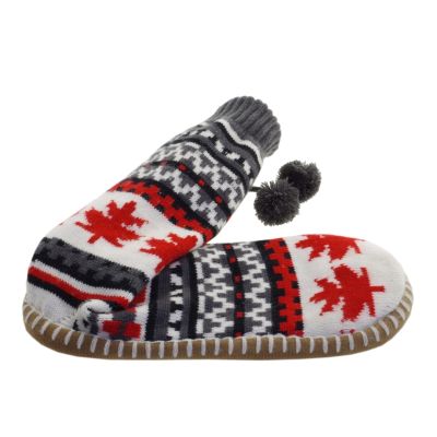 6. GLOVII HEATED POWER BANK SLIPPERS UNI SIZE (36-43), NORWEGIAN PATTERN, BATTERIES AND CHARGING CABLE INCLUDED, GOBM
