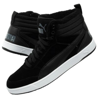 Puma men's Rebound Street black insulated ankle boots