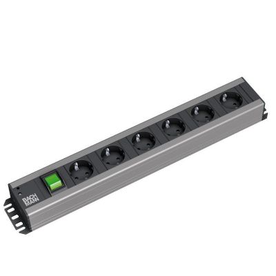 3. Bachmann 300.003 2 m splitter 6 x network sockets Indoor Black