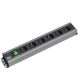 3. Bachmann 300.003 2 m splitter 6 x network sockets Indoor Black