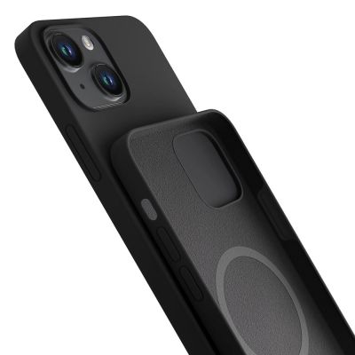 5. 3mk Hardy Silicone MagCase for iPhone 14 Plus - Gray