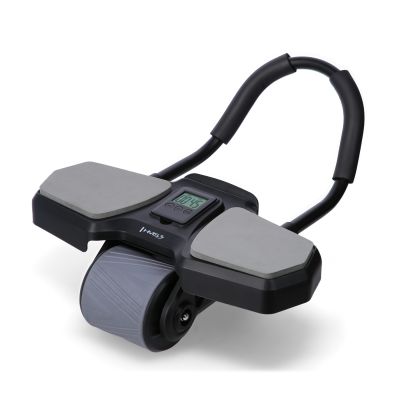 21. KA10 BLACK ABS WHEEL AUTOMATIC WHEEL FOR EXERCISING THE ABDOMINAL MUSCLES WITH SUPPORT