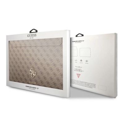 5. Guess 4G Big Logo case for a 13" laptop - brown