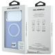 8. Karl Lagerfeld with Ring Stand 360 Choupette Head Pin MagSafe Case for iPhone 18 Pro Max / 17 Pro Max - Light Blue