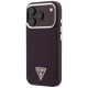 2. Guess Grained Triangle Logo MagSafe case for iPhone 18 Pro / 17 Pro - burgundy
