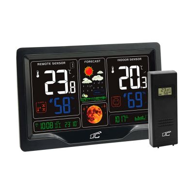 Weather station with color display, black LXSTP09C