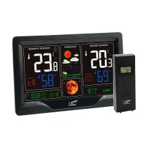 Weather station with color display, black LXSTP09C