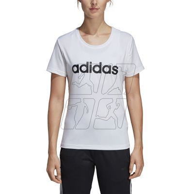 9. Adidas W D2M Logo Tee W DU2080