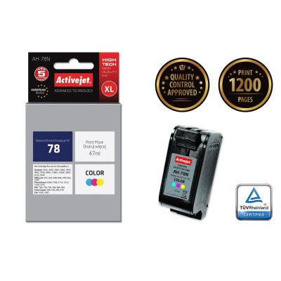 2. Activejet AH-78N Ink (replaces HP 78 C6578D; Supreme; 47 ml; color)