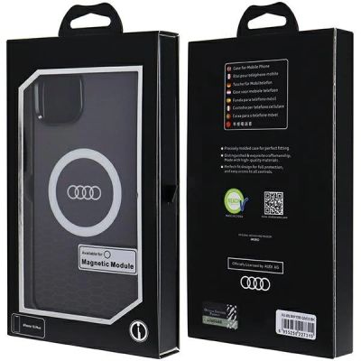 7. Audi IML Big Logo MagSafe case for iPhone 15 Plus / 14 Plus - black