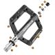 3. Rockbros BP2501 Reflective Nylon Bicycle Pedals - Black