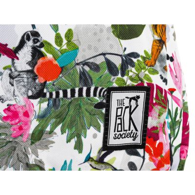 6. THE SOCIETY PACK XCLASSIC BACKPACK MULTICOLOR JUNGLE ALLOVER 181CPR702-90
