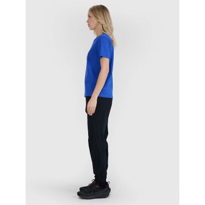 7. Women's oversize printed T-shirt 4F 4FWSS25TTSHF2238-36S