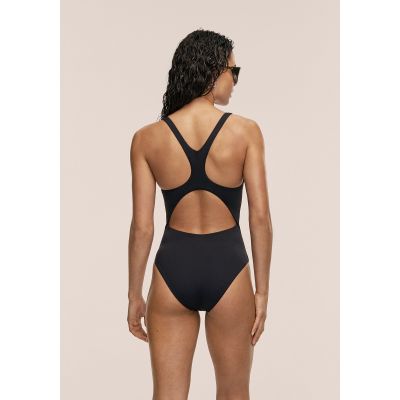 6. CASALL Deep Racerback Swimsuit Black