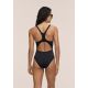 6. CASALL Deep Racerback Swimsuit Black
