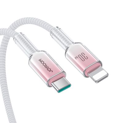 7. Joyroom S-A42 Crystal-Clear Series 30W USB-C - Lightning cable 1.2m - white
