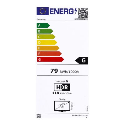 18. Samsung UE55U8072FUXXH LED TV 55'' 4K Ultra HD Tizen Q-Symphony DVB-T2 Black (MODEL 2025)