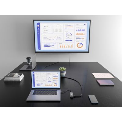 7. Equip 133489 Wired Docking Station USB 3.2 Gen 1 (3.1 Gen 1) Type-C Gray