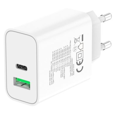 3. TECHLY GAN USB-C 30W PD & USB-A Wall Charger