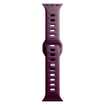 2. 3mk Silicone Watch Strap for Apple Watch 42 / 44 / 45 / 49 mm - Burgundy