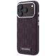 2. Karl Lagerfeld Grained Mono Resin Logo MagSafe Case for iPhone 17 Pro / 18 Pro - Burgundy